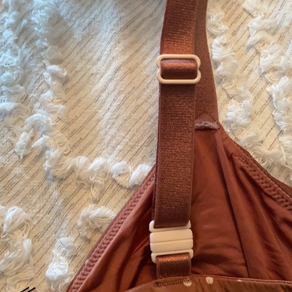 Victoria's Secret Unlined Demi Brown Polka Dot Bra - Picture 2 of 9